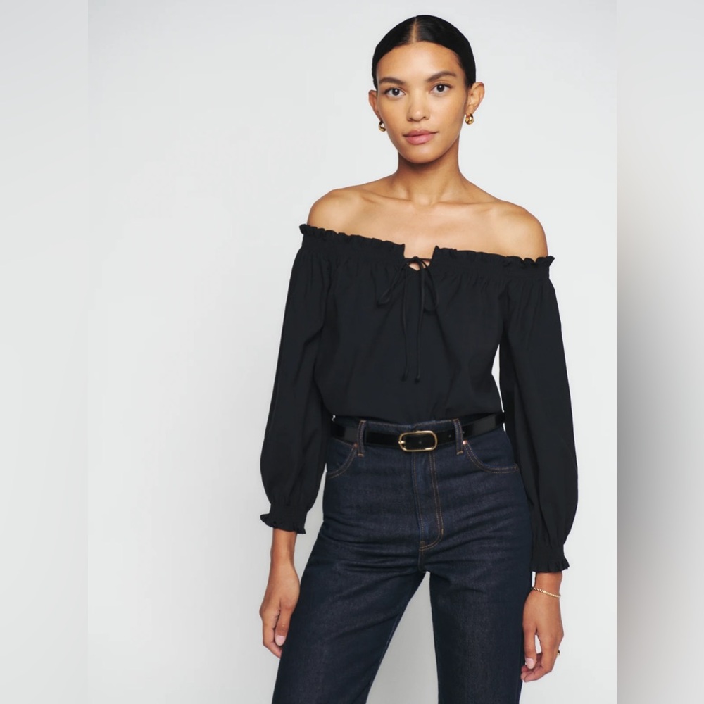 Reformation- Tatum Top, Black